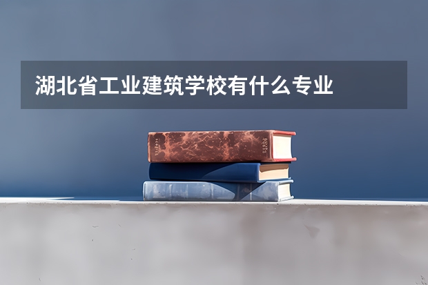 湖北省工业建筑学校有什么专业