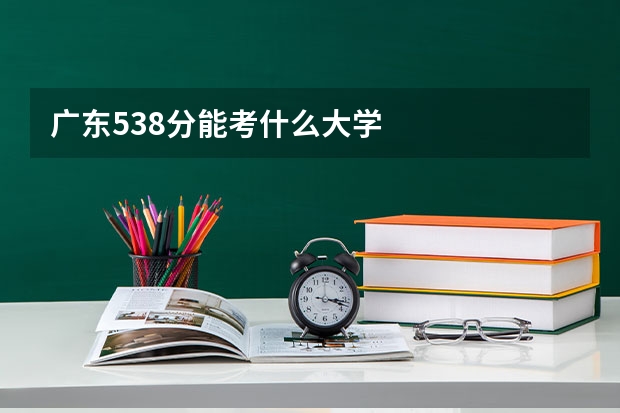 广东538分能考什么大学
