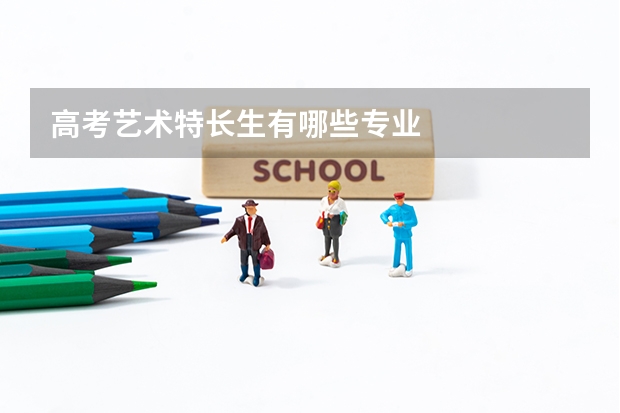 高考艺术特长生有哪些专业