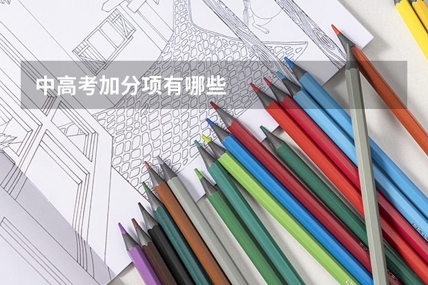 中高考加分项有哪些