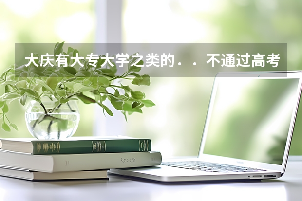 大庆有大专大学之类的．．不通过高考能上去吗？