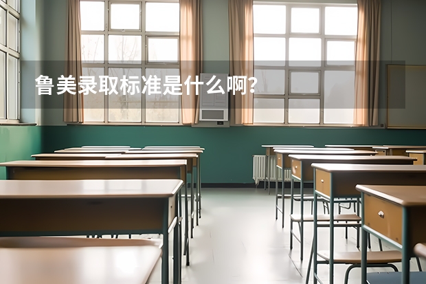 鲁美录取标准是什么啊？