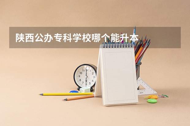 陕西公办专科学校哪个能升本