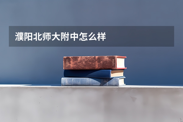 濮阳北师大附中怎么样