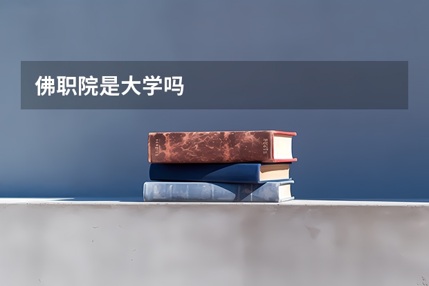 佛职院是大学吗
