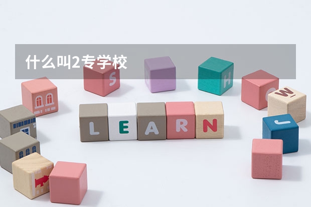什么叫2专学校