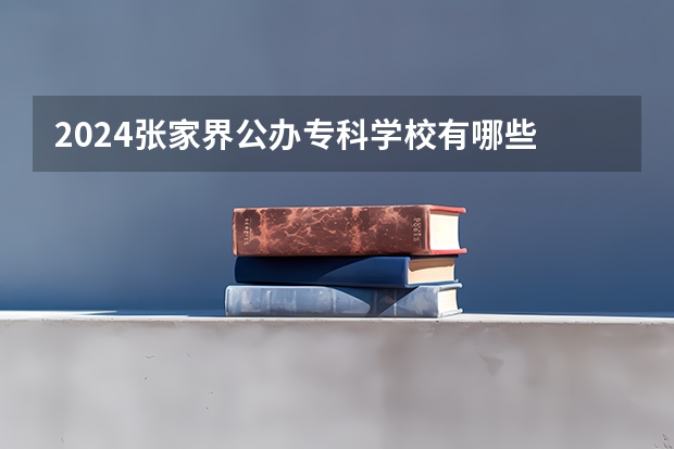 2024张家界公办专科学校有哪些