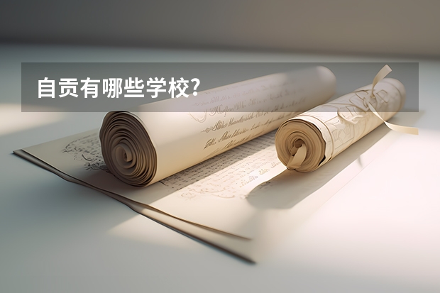 自贡有哪些学校?