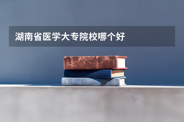 湖南省医学大专院校哪个好