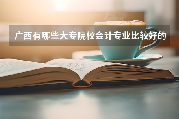 广西有哪些大专院校会计专业比较好的