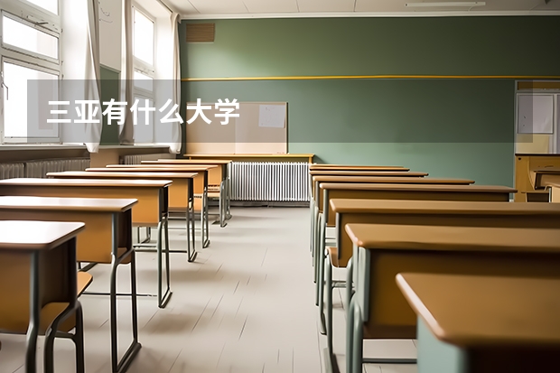 三亚有什么大学