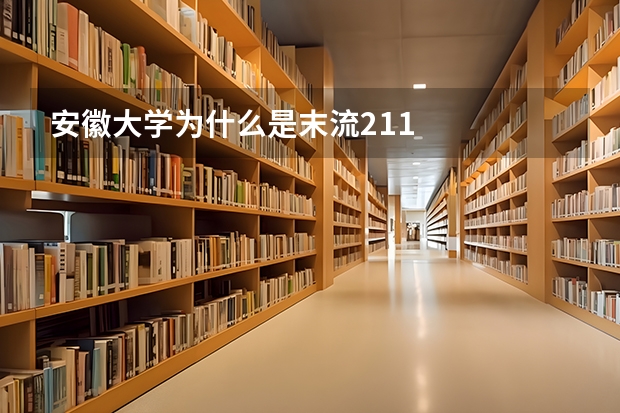 安徽大学为什么是末流211