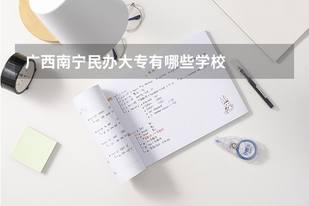 广西南宁民办大专有哪些学校