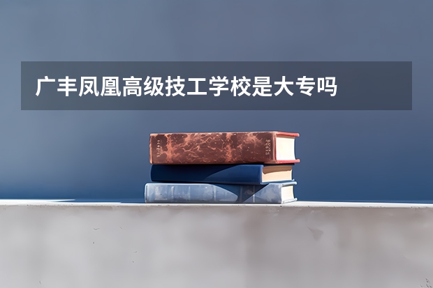 广丰凤凰高级技工学校是大专吗