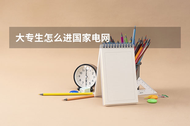 大专生怎么进国家电网