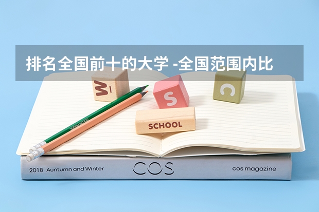 排名全国前十的大学 -全国范围内比较好的大学。