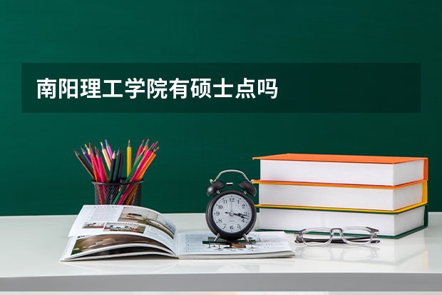 南阳理工学院有硕士点吗
