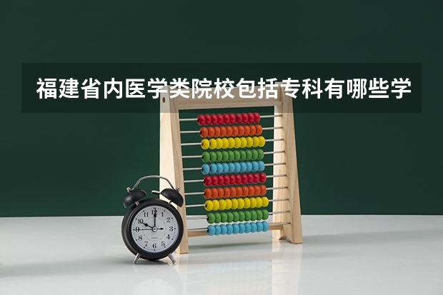 福建省内医学类院校包括专科有哪些学校？？具体排名怎样？可以的话附上各学校详细资料。谢谢。