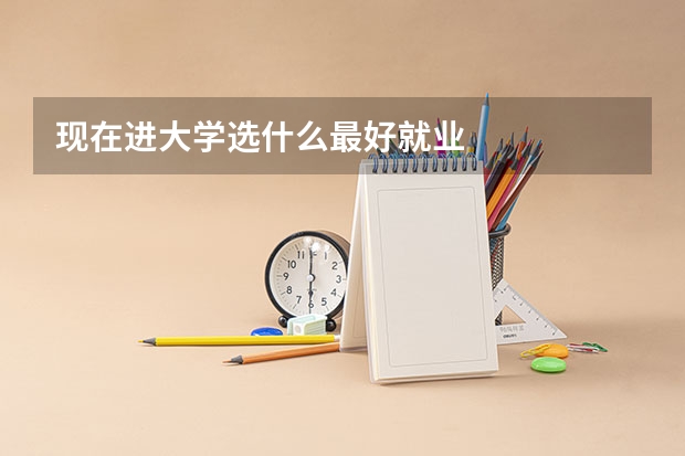 现在进大学选什么最好就业