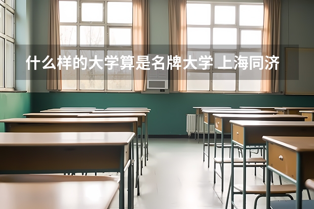 什么样的大学算是名牌大学 上海同济大学 是名牌大学么？