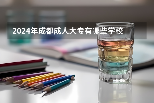 2024年成都成人大专有哪些学校