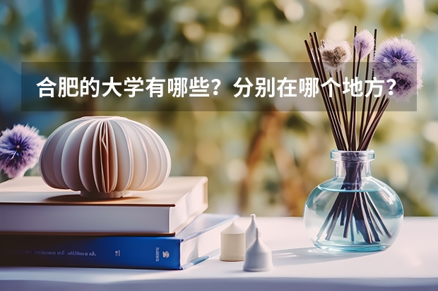 合肥的大学有哪些？分别在哪个地方？录取分大致情况？