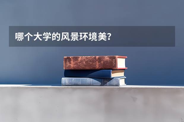 哪个大学的风景环境美？