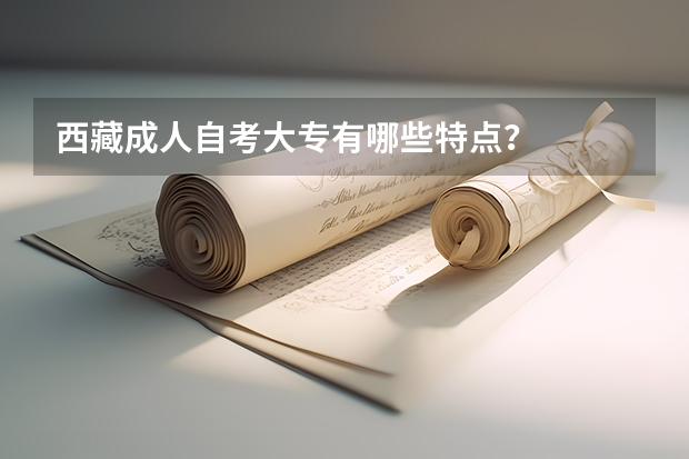 西藏成人自考大专有哪些特点？