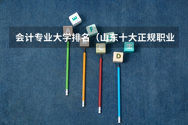 会计专业大学排名(山东十大正规职业学院)