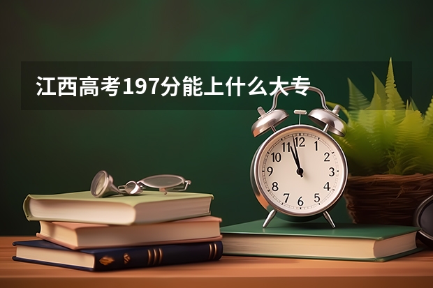 江西高考197分能上什么大专