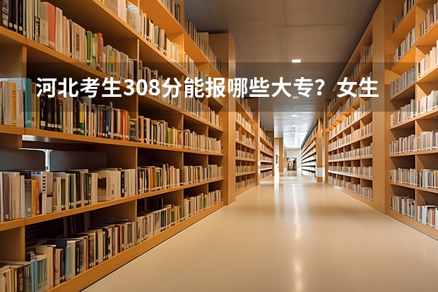 河北考生308分能报哪些大专？女生，学哪些专业较好？