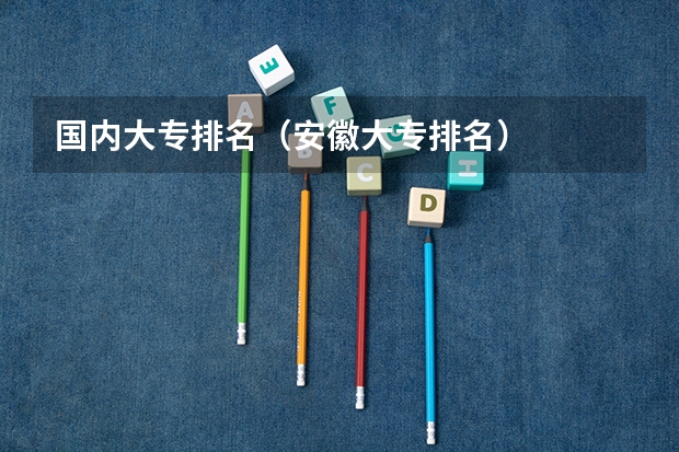 国内大专排名（安徽大专排名）