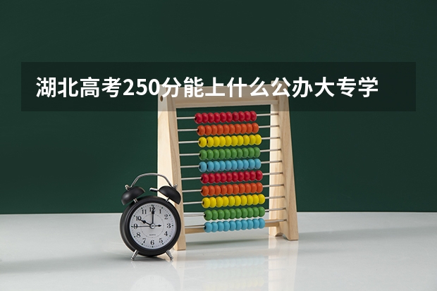 湖北高考250分能上什么公办大专学校