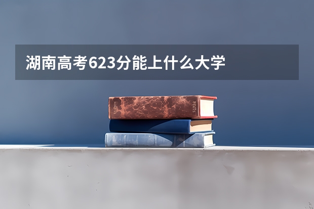 湖南高考623分能上什么大学