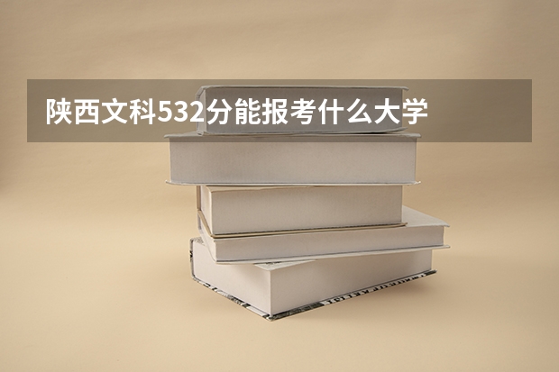 陕西文科532分能报考什么大学