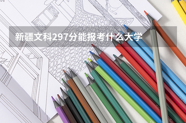 新疆文科297分能报考什么大学