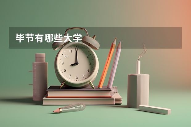 毕节有哪些大学