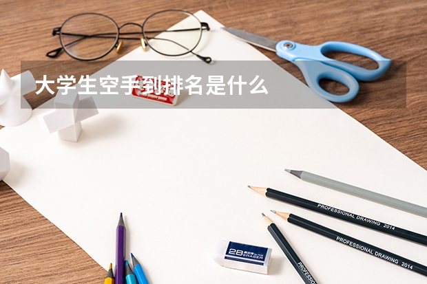 大学生空手到排名是什么