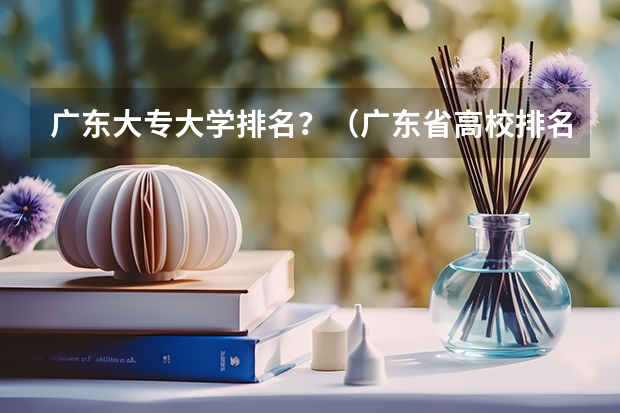 广东大专大学排名?(广东省高校排名(广东省高校排名榜))