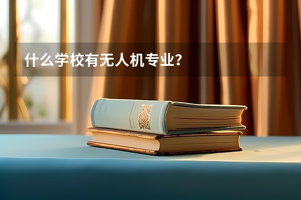 什么学校有无人机专业？