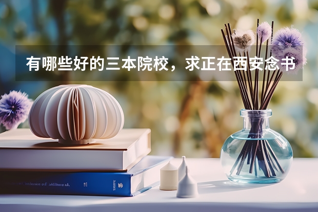 有哪些好的三本院校，求正在西安念书的大哥大姐么，要公办的，给点建议吧~~~