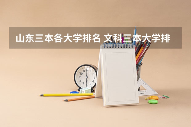 山东三本各大学排名 文科三本大学排名