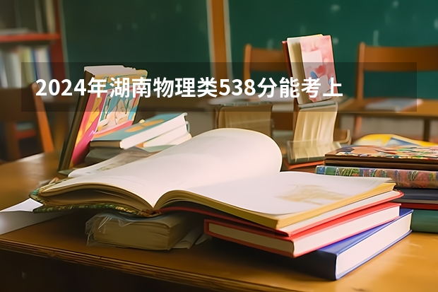 2024年湖南物理类538分能考上什么大学?