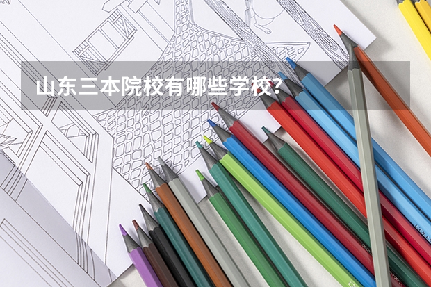 山东三本院校有哪些学校？