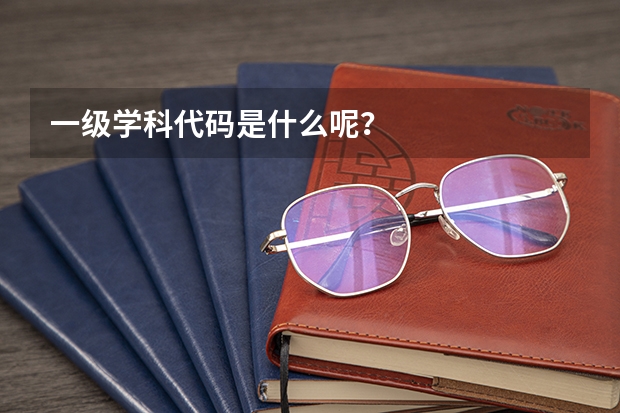 一级学科代码是什么呢？