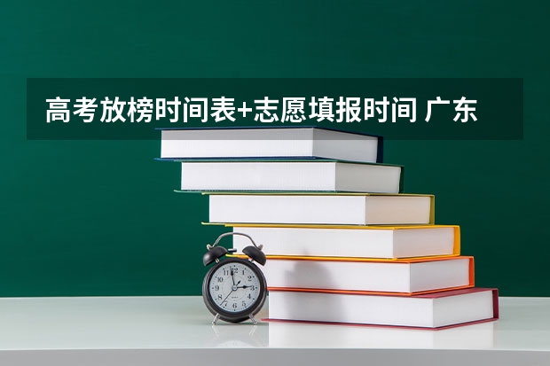 高考放榜时间表+志愿填报时间 广东高考录取结果的时间